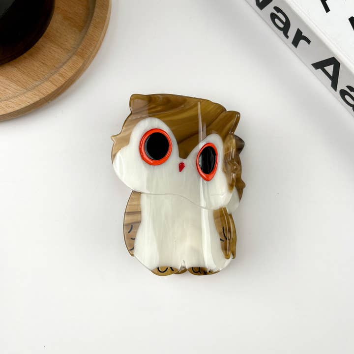 TheDivaSoap - Wholesale Hair Clip - Women's - Owl Hair Clip,Luminous Animal Claw Clip
