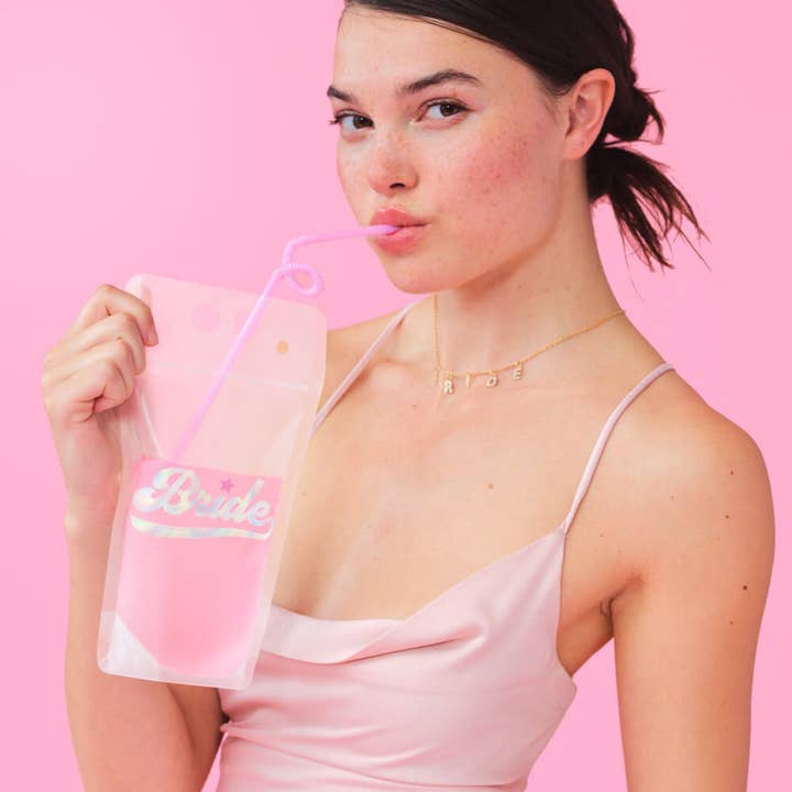 xo, Fetti - Vente Gobelets jetables - Pochettes à boisson Team Bride, Bachelorette, Fête nuptiale1