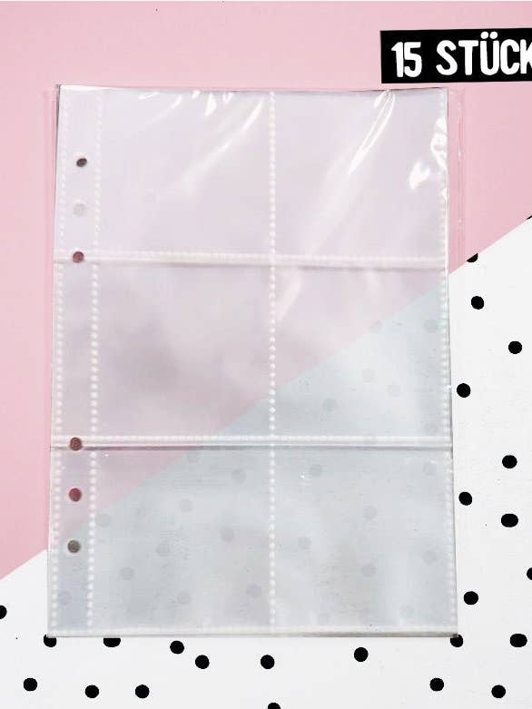 6-Fächer-Hüllen für unser Sammelalbum für Tüddel - A5 *15 Stück* für den Großhandel von Paul und Clara