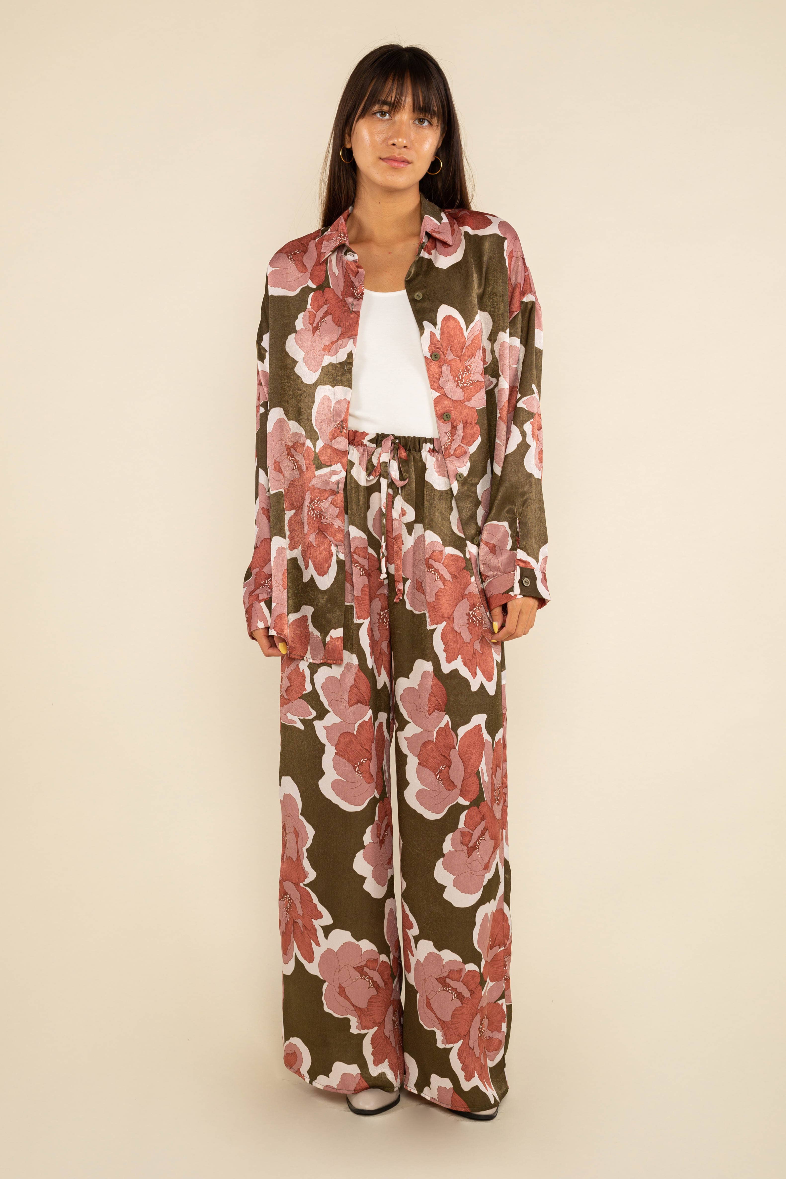 NLT - Vente Pantalon – femme - Pantalon Etta en satin1