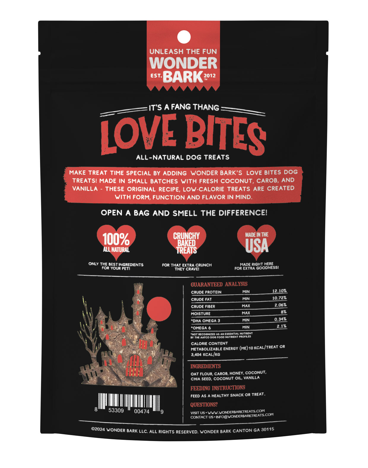Wonder Bark - Wholesale Pet Treats - Dog - LOVE BITES ❤️❤️1