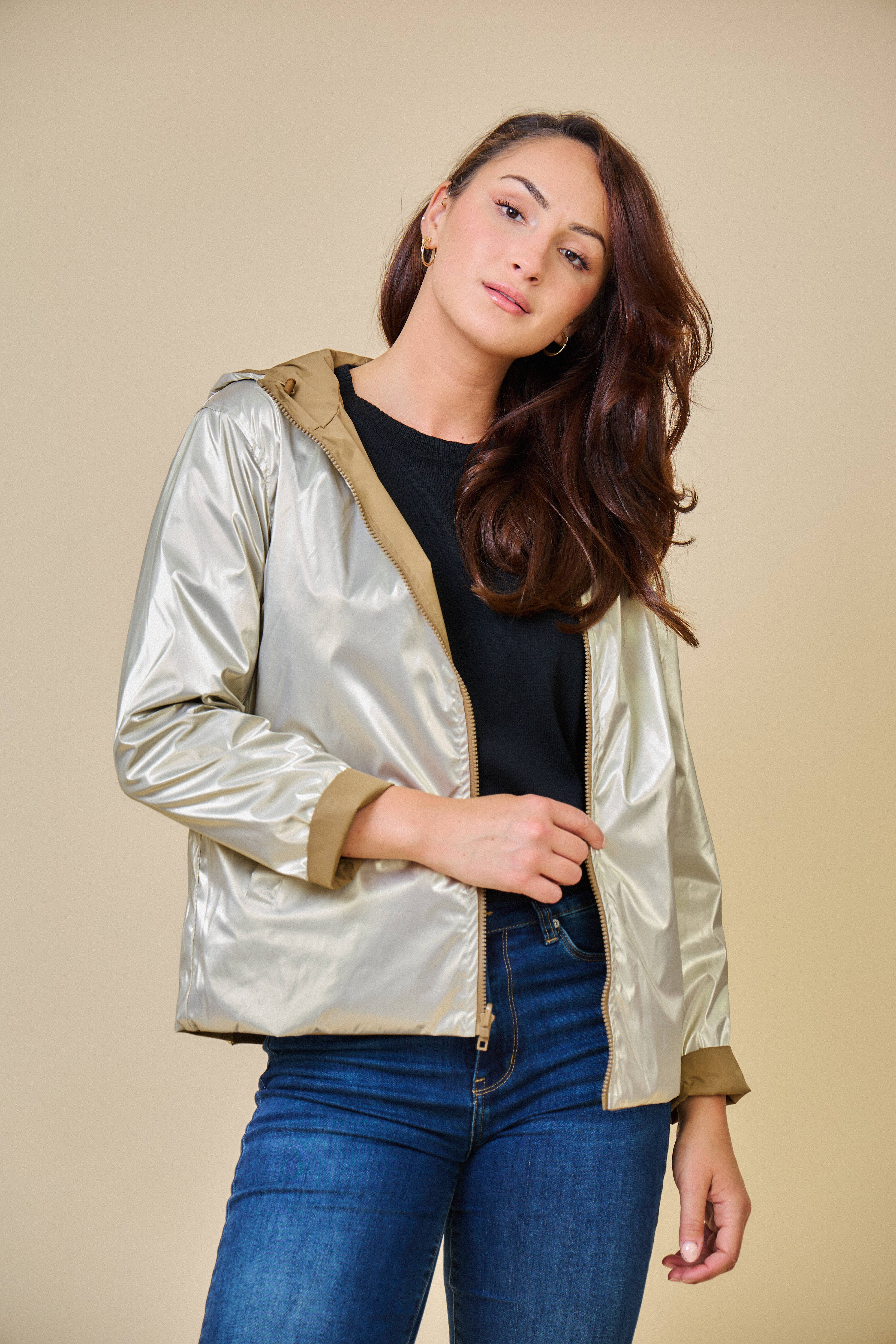 Escandelle Paris - Vendita all'ingrosso Parka - Donna - Parka corta reversibile21