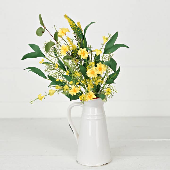 35525- 19in Bush-Yellow Wild Daylily with Leaves for wholesale by Holiday Depot Inc.