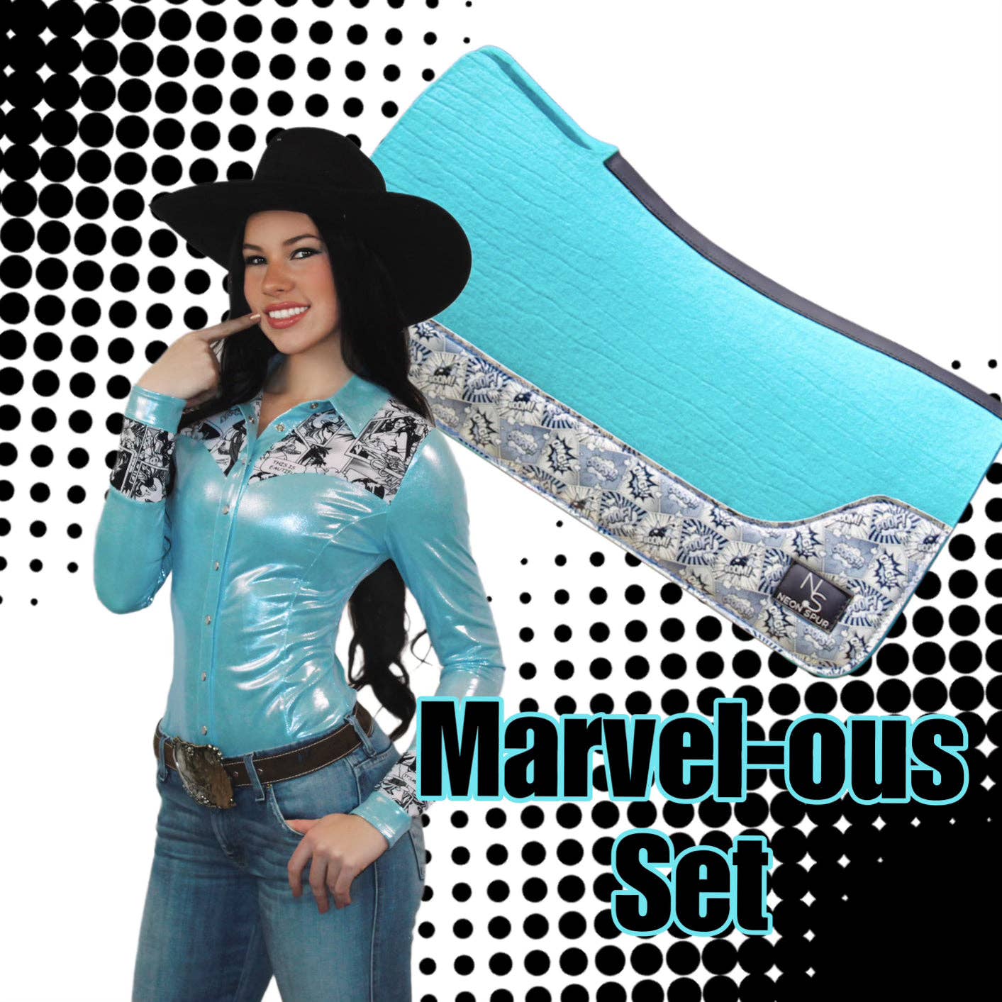 Neon Spur LLC - Wholesale Horseback Riding Gear - Marvel-ous Wool Saddle Pad2