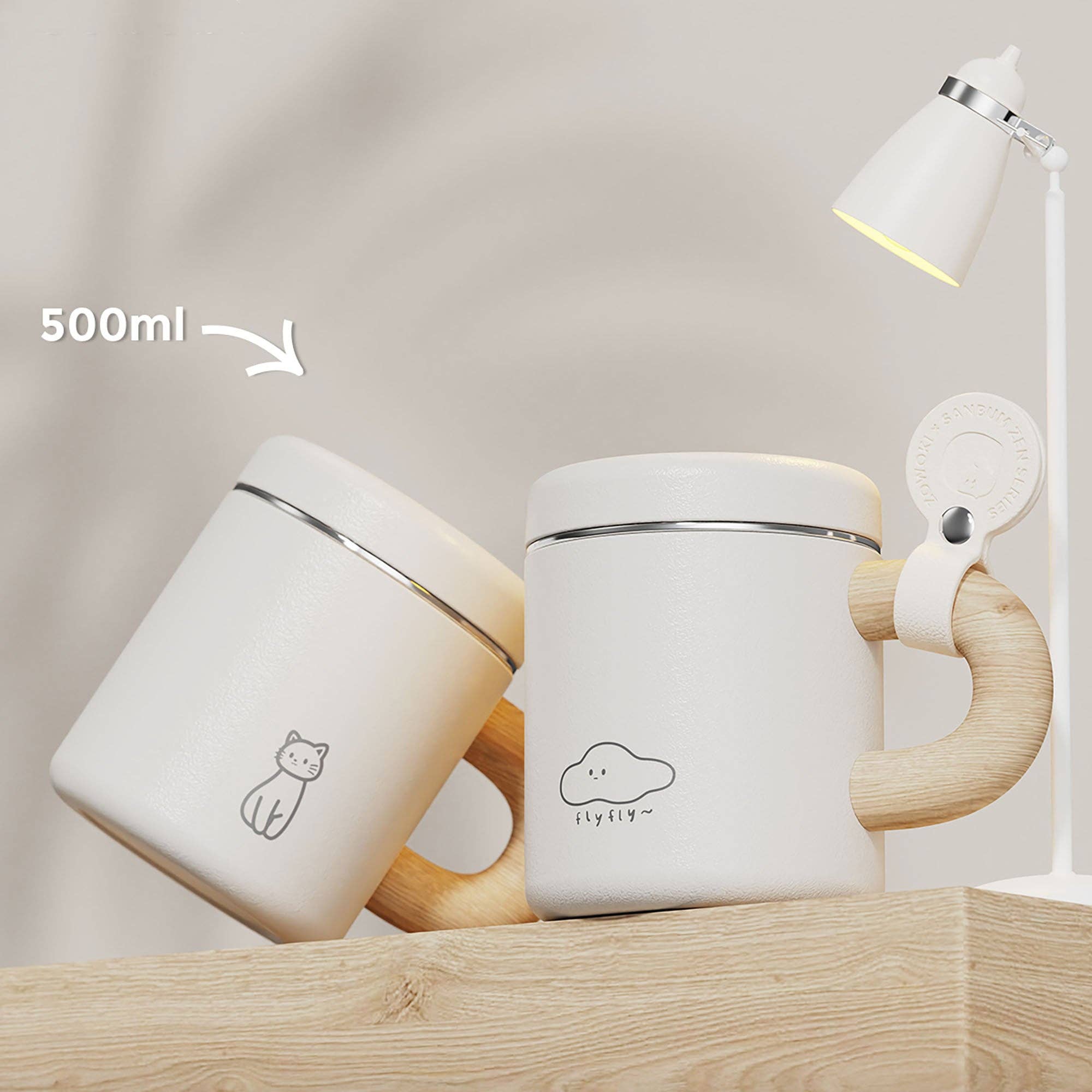 MinoCraft - Vendita all'ingrosso Bicchiere/tazza termica - Tazza termica in acciaio inossidabile in stile minimalista giapponese7