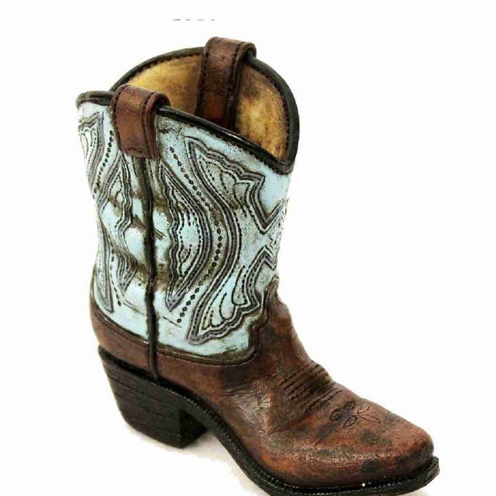 Old West Boot Pencil Caddy Western Cowboy Art Theme for wholesale by BMS BIZ