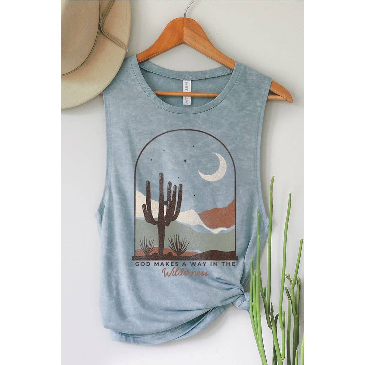 HRTandLUV - Vendita all'ingrosso Canotta - Donna - CANOTTA GRAFICA MINERALE "GOD MAKES A WAY"3