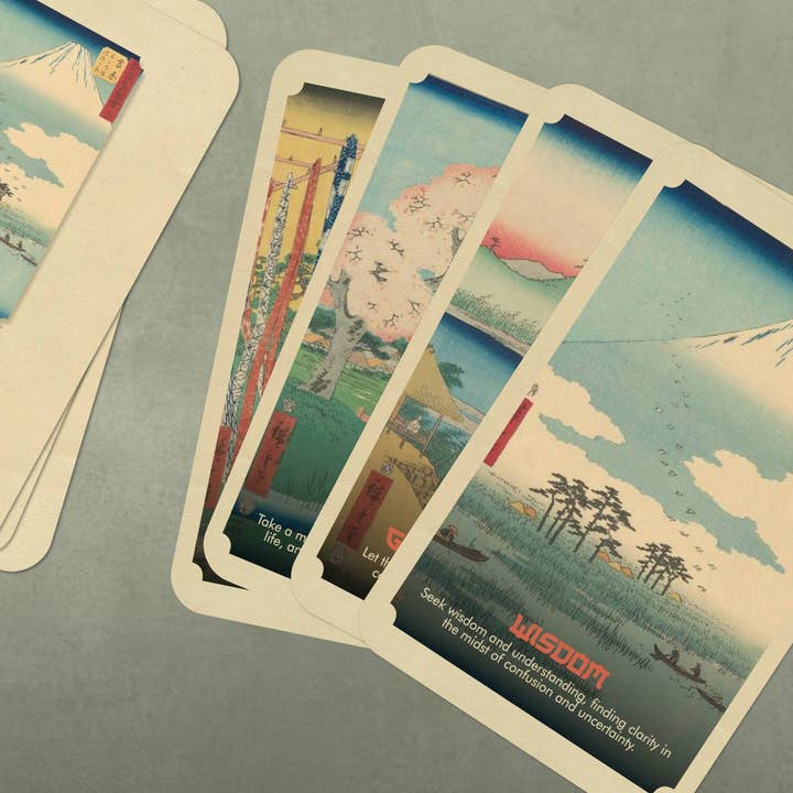 Ibiza Tarot USA - Vente Cartes de tarot - Moments of Zen : Un deck Oracle d'Andō Hiroshige