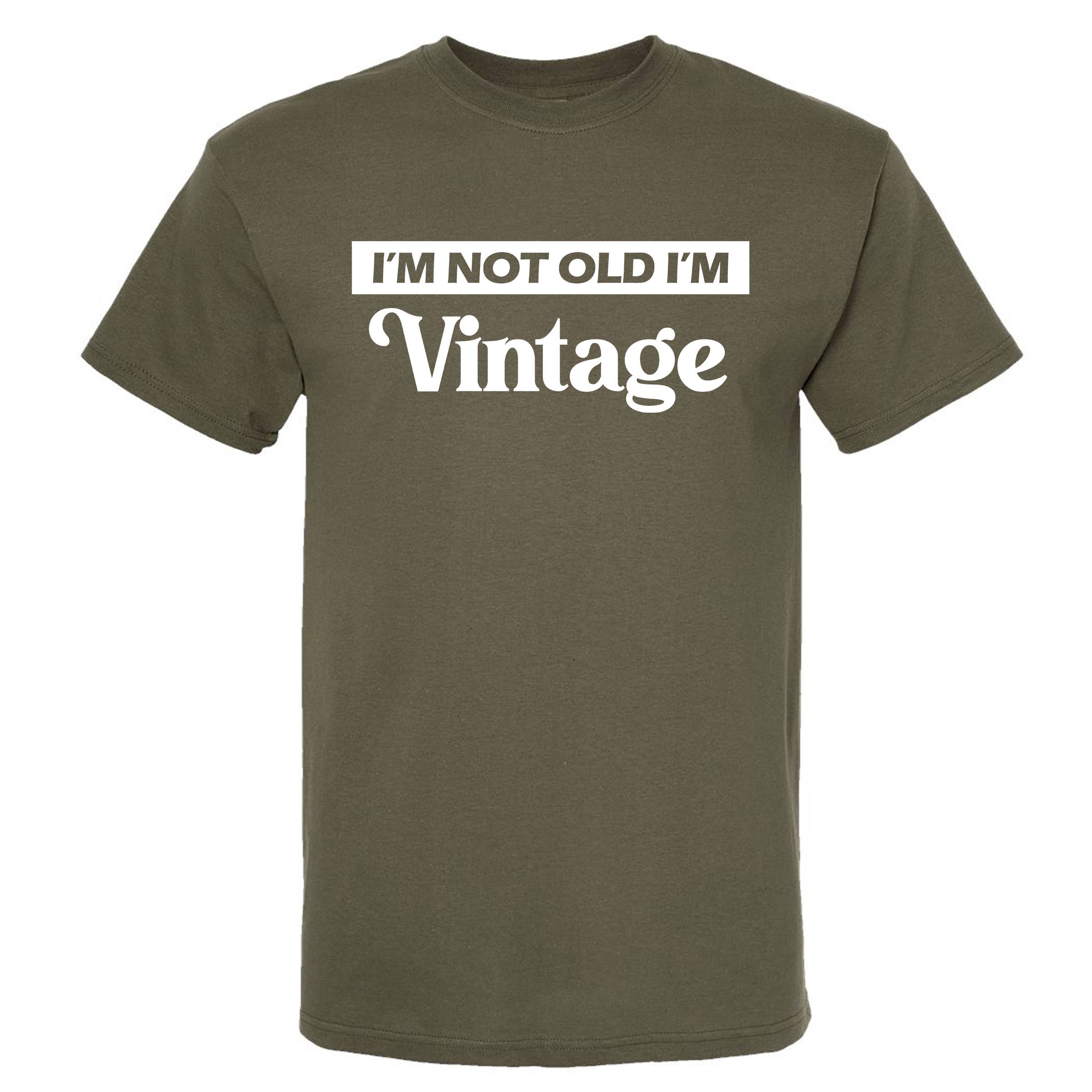 Wi-Wear - Vente T-shirt sérigraphié – homme - T-shirt col rond homme « I'm Not Old I'm Vintage »14