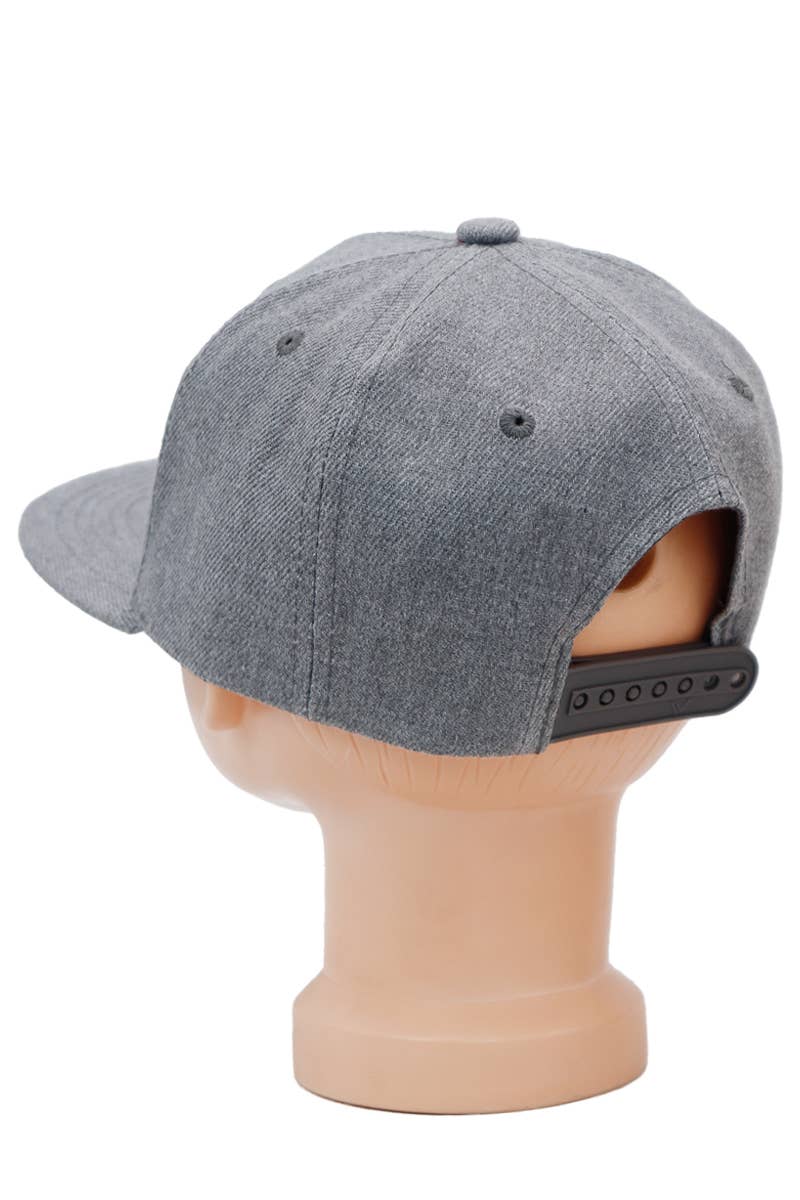 Cap Zone - Wholesale Baseball Cap - Kids - Kids Solid Twill Snap Back Flat Bill Cap16