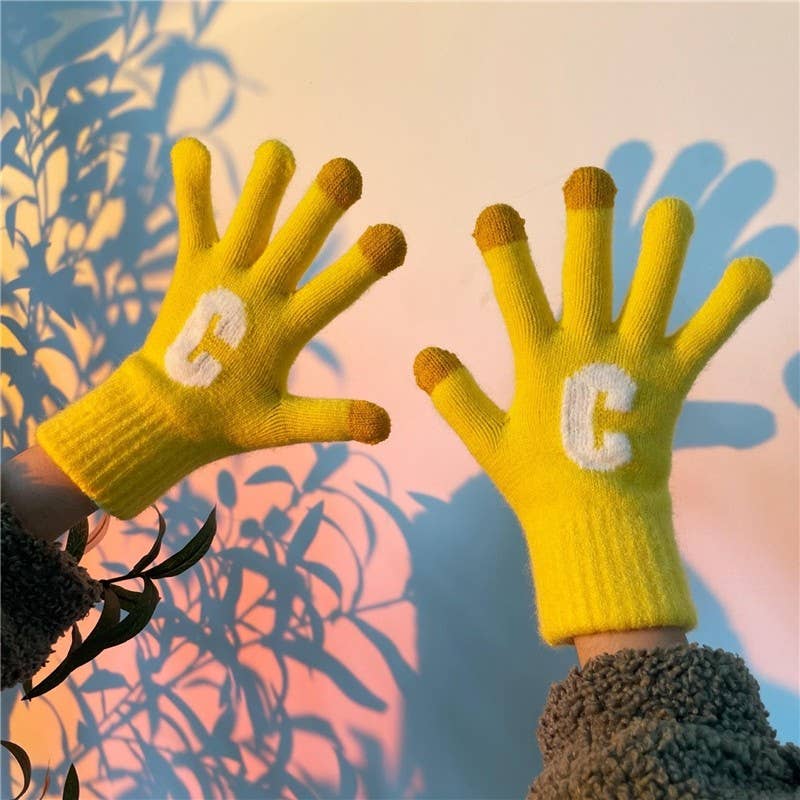FurDecoration - Wholesale Gloves - Kids - Kids Finger Touchscreen Knitted Gloves4