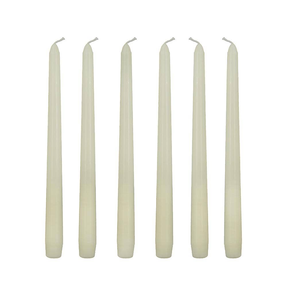 A&B Home Group Inc. - Vente Bougies/bougeoirs coniques - S/6 1x10" Bougie Cierge Élégante Non Parfumée en Cire de Soja