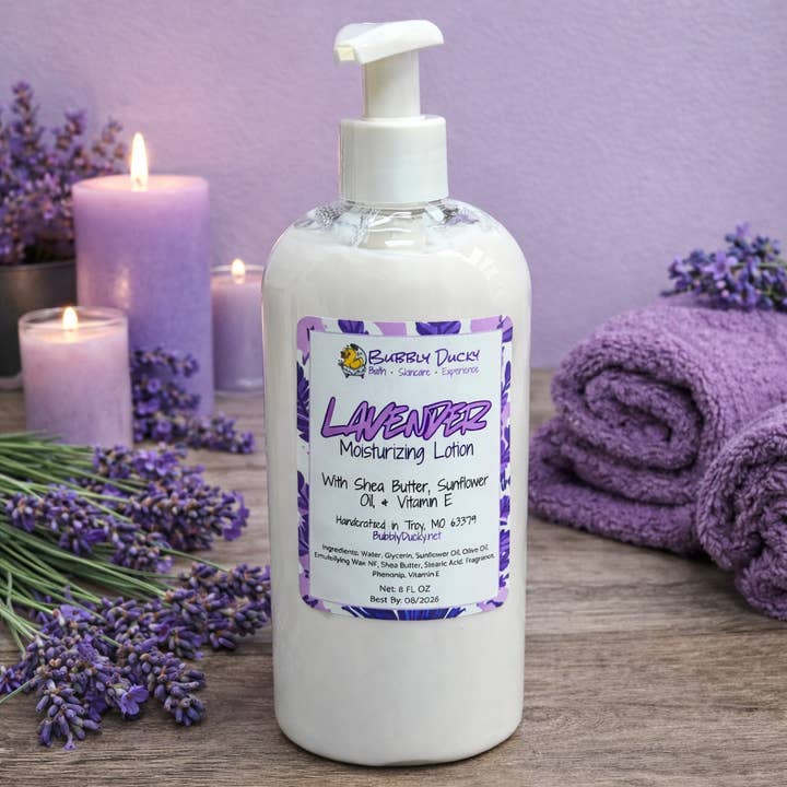 Lavender Moisturizing Lotion for wholesale by Bubbly Ducky