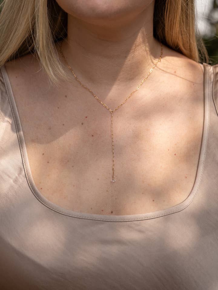 Milvio Lariat Necklace for wholesale by Gioielli By Gabriella