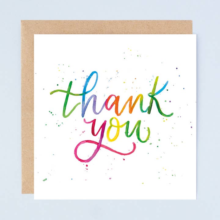 Thank You Card, Appreciation Quote, Square, Blank Inside for wholesale by Felicity Designs