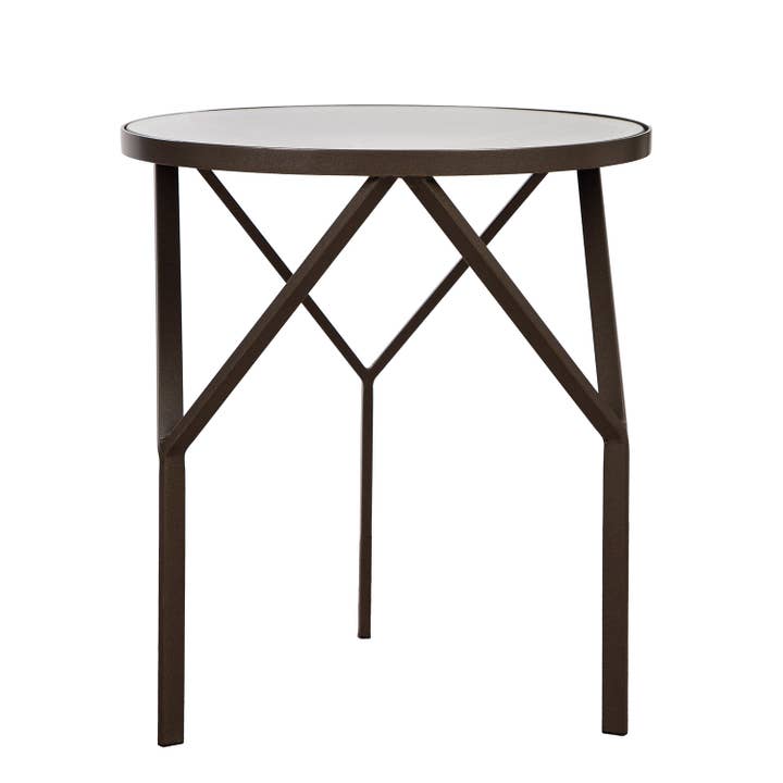 Round side table Triade anthracite color H. 48.5 cm, PU 1 for wholesale by Gilde Handwerk Macrander GmbH & Co. KG