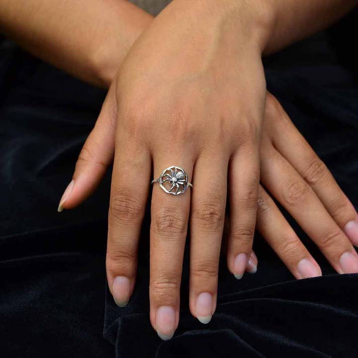 Nina Designs - Wholesale Cocktail/Statement Ring - Sterling Silver Spider Ring