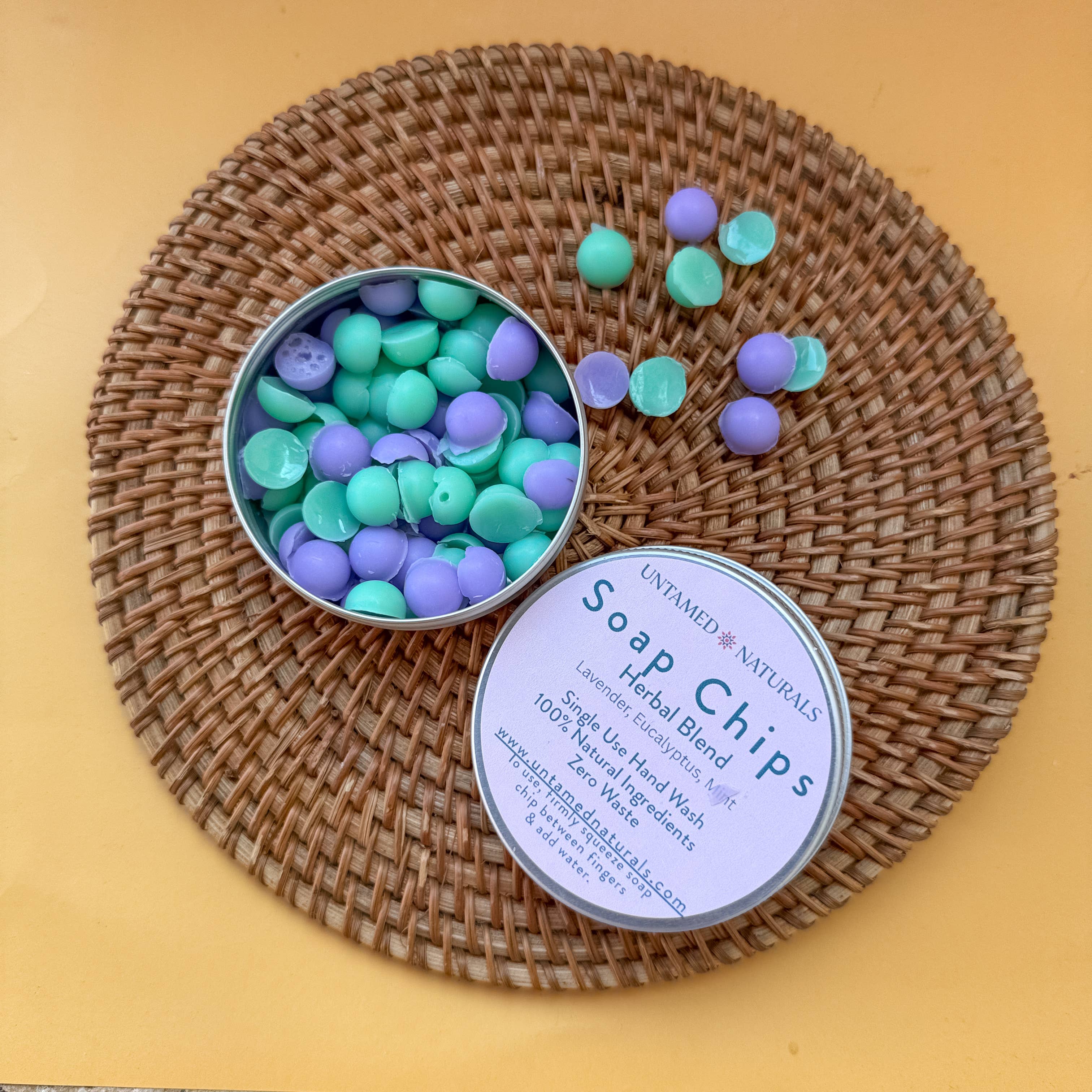 Untamed Naturals - Wholesale Bar Soap - Soap Chips - Single Use, Zero Waste, Vegan Travel Hand Soap
2