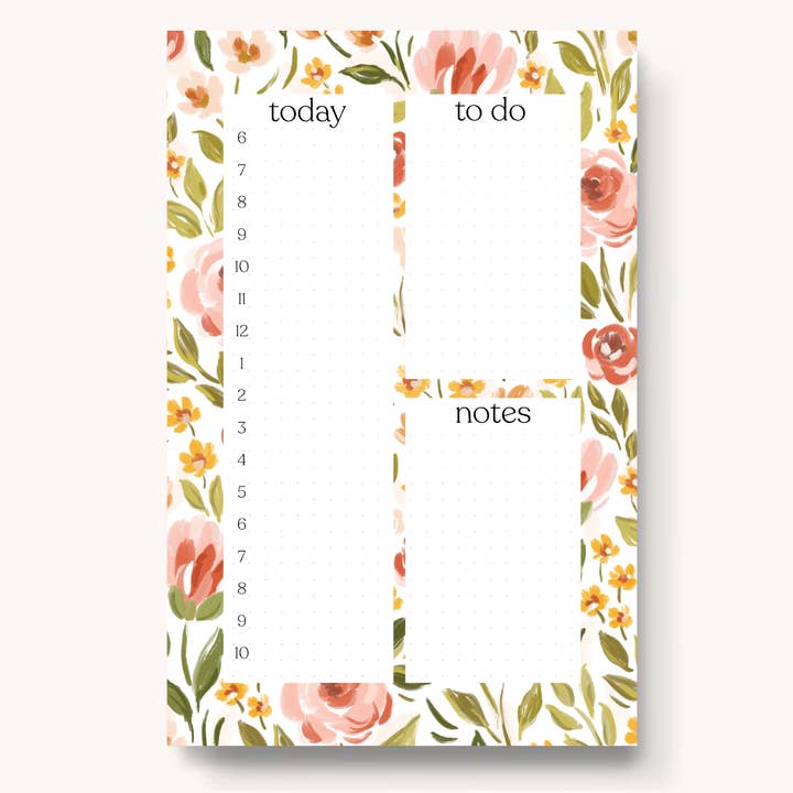 Lente Tuin Dagelijkse Planner Notitieblok voor wholesale door Elyse Breanne Design