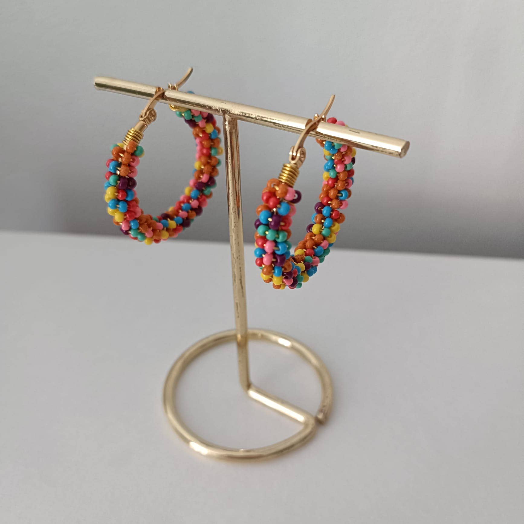Kolorya - Wholesale Dangle Earrings - Embroidered Beaded Earrings | Multicolor6