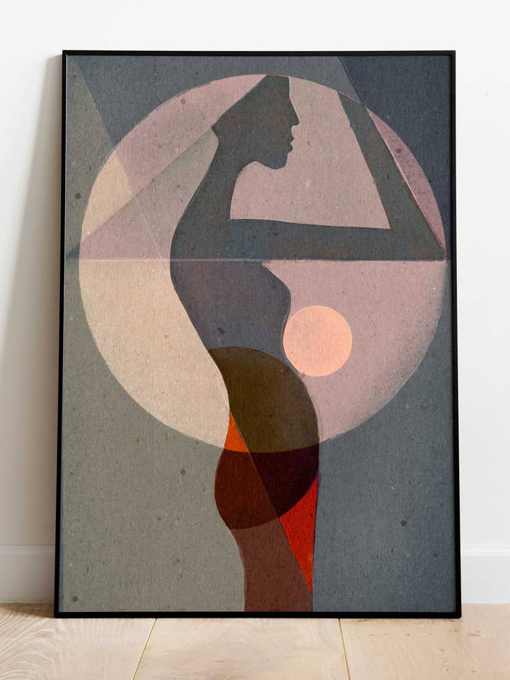 Luna - Stampa artistica astratta per la vendita all'ingrosso da parte di Angela Britton