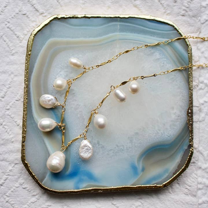 a.v. max - Wholesale Pendant/Charm Necklace - Large Teardrop Neck|Labradorite|Peridot|Amethyst|Blue Mystic
