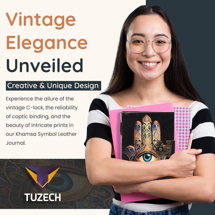 Tuzech Leather – wholesale Journal och dagbok – TUZECH läderklätt anteckningsbok med grimoirestil och ojämna kanter för män och kvinnor62