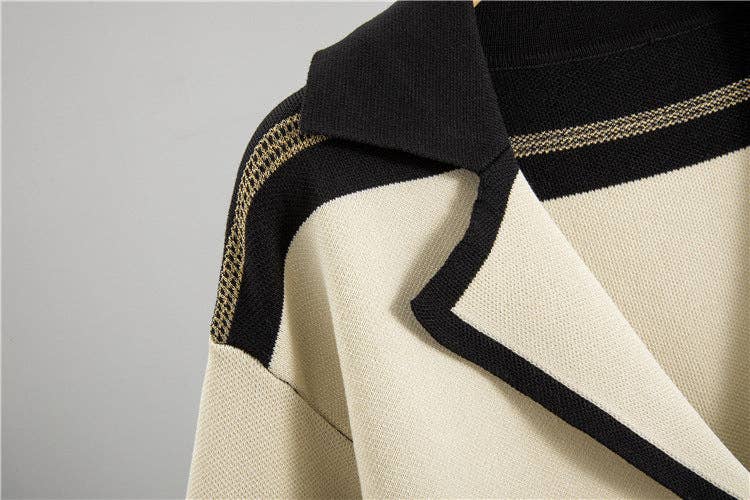 Marayn - Wholesale Suit Set - Women's - Chic Colorblock Knit Suit Spring 2025 Fashion13