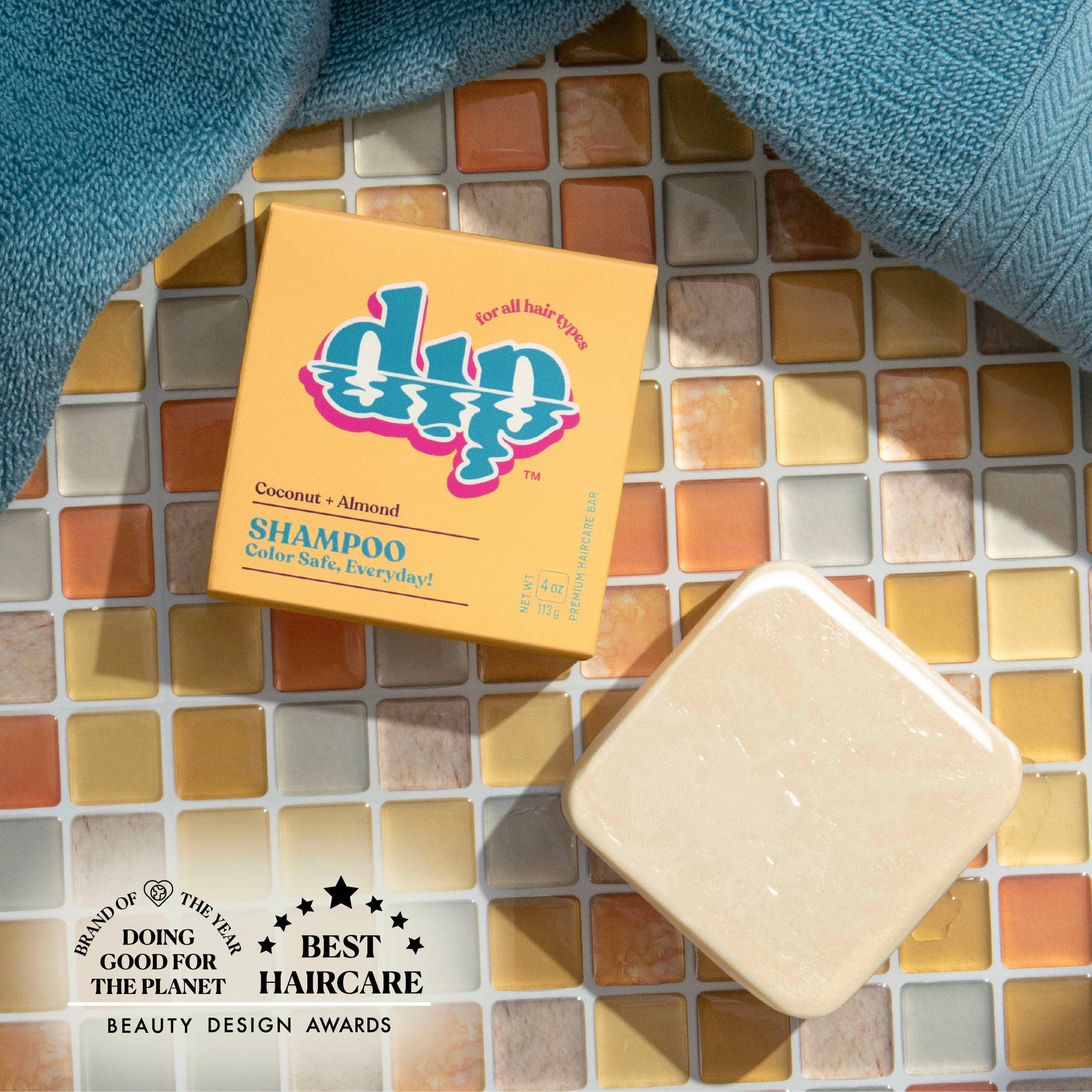 Dip - Wholesale Shampoo Puck/Solid Shampoo - Dip Shampoo Bar: Color Safe, Everyday - Coconut & Almond1