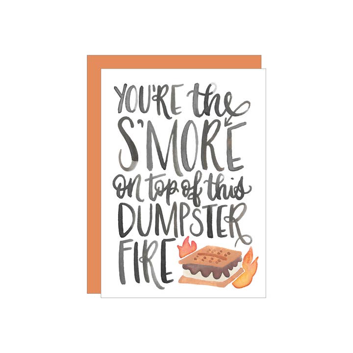 Tarjeta de felicitación S'more para venta al por mayor de Katie Elizabeth Lettering
