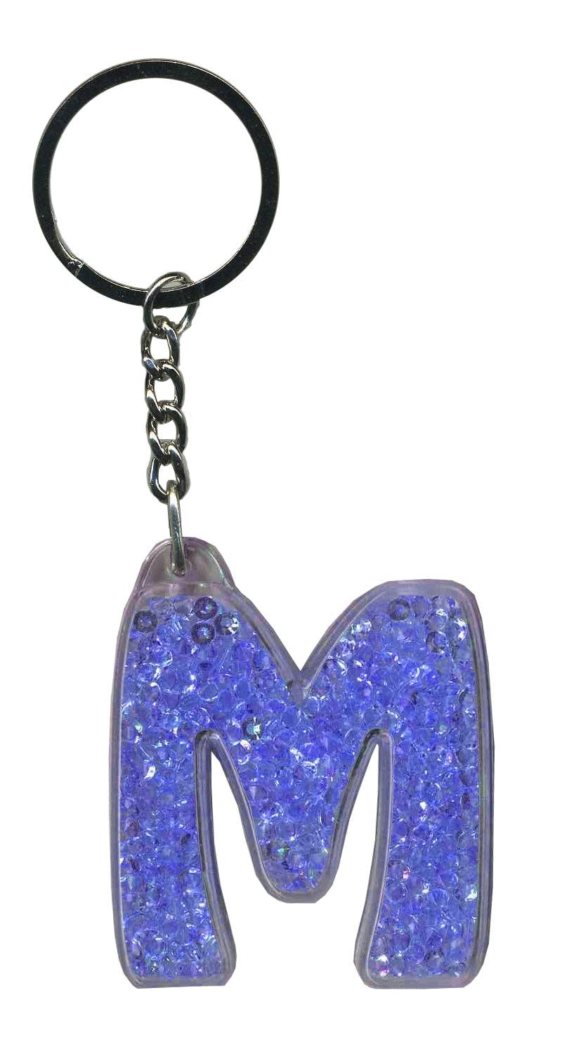Instant Gifts International – wholesale Keychain – Women's – Itzy Glitzy Keyrings - Initial Letters29