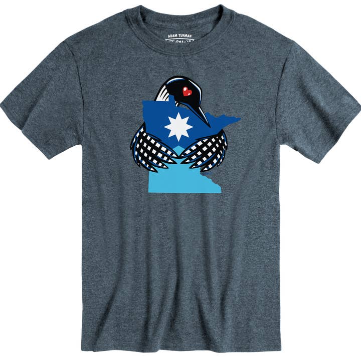 Adam Turman Artwork Co - Wholesale Screen Printed T-Shirt - Unisex - Minnesota LOVE T-shirt