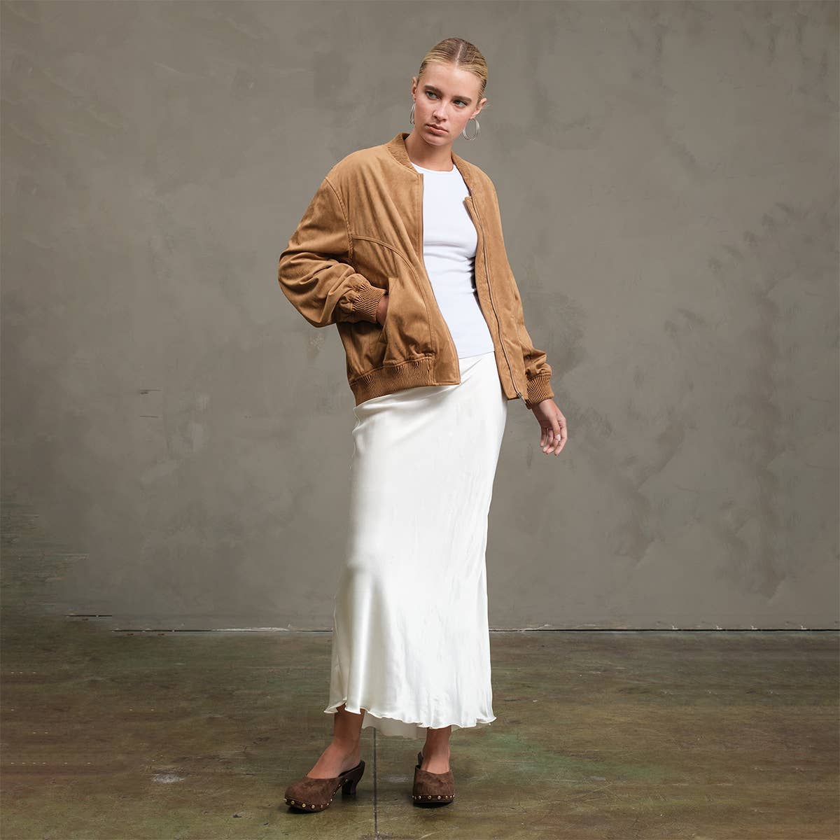 RAISONNEL - Wholesale Skirt - Women's - Satin Slip Skirt - RS104923