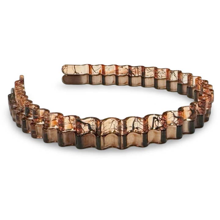 Headbands of Hope | One Purchased One Donated – wholesale Pannband - Dam – Tunt vågigt pannbandsset - bruna nyanser1