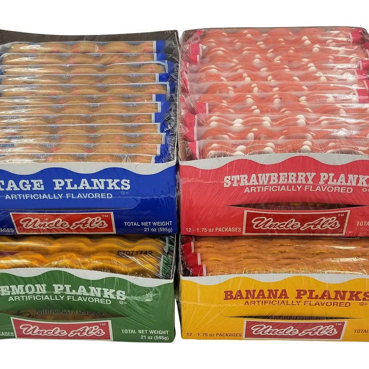 Long Island Candy Factory - Wholesale Cookie - Uncle Als Stage Planks Bulk Variety Pack 4 Flavor