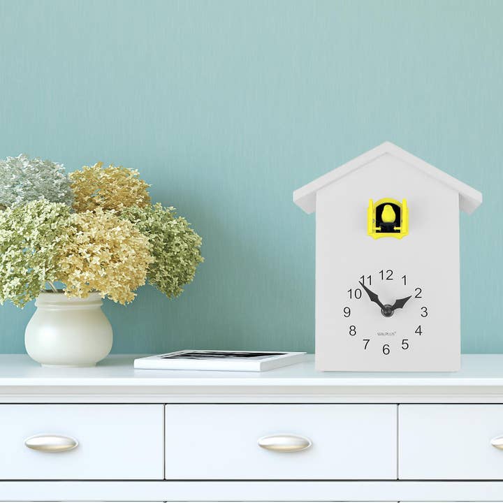 Walplus - Wholesale Wall Clock - White Cuckoo Clock - Yellow Window7