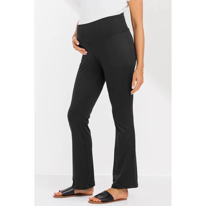 Högmidjade raka gravidleggings för wholesale av Hello Miz