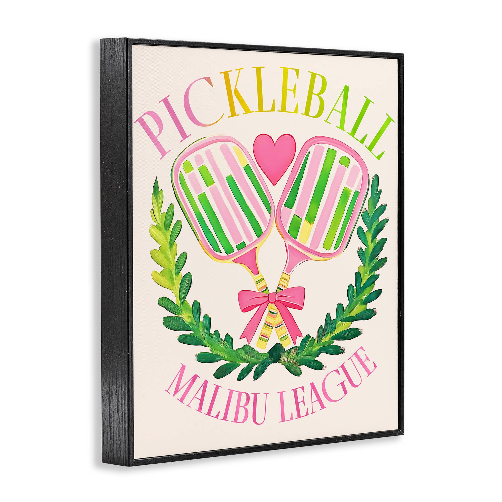 Stupell Industries - Wholesale Wall Sign - Pickleball Malibu League - Framed Wall Art13