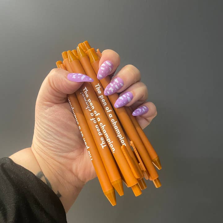 GetBullish - Vendita all'ingrosso Penne - CONFEZIONE INGROSSO Penna di un Campione Penna Individuale 🏆 Penna Gel a Scatto2