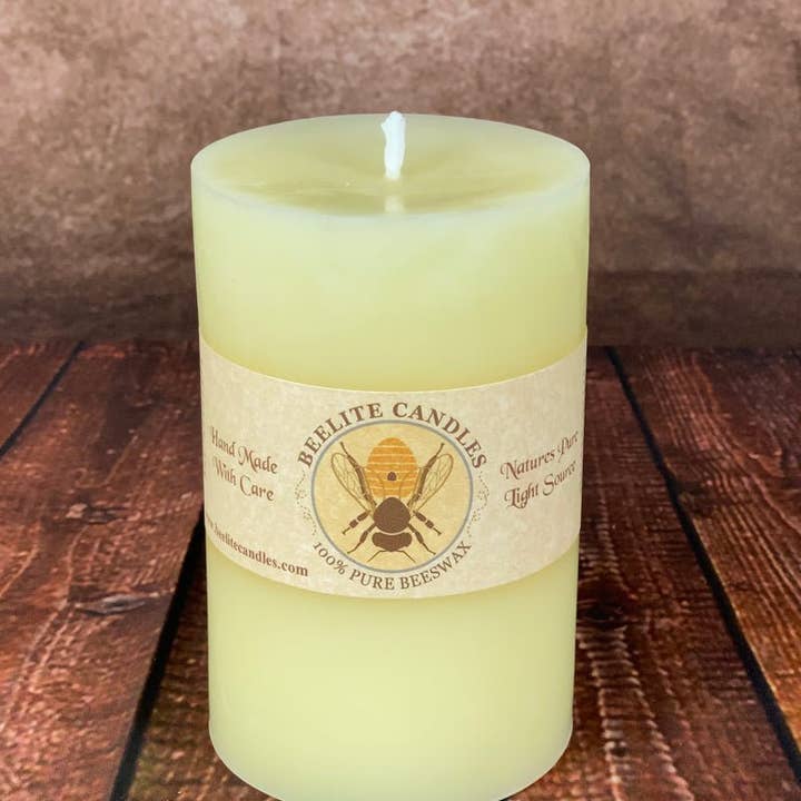 Beelite Candles - Wholesale Pillar Candle - Smooth Beeswax Pillar Candles8