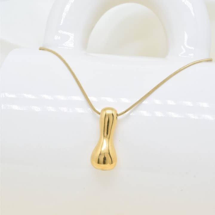 Stainless steel necklace - BJ210281OR-I for wholesale by Kapyco