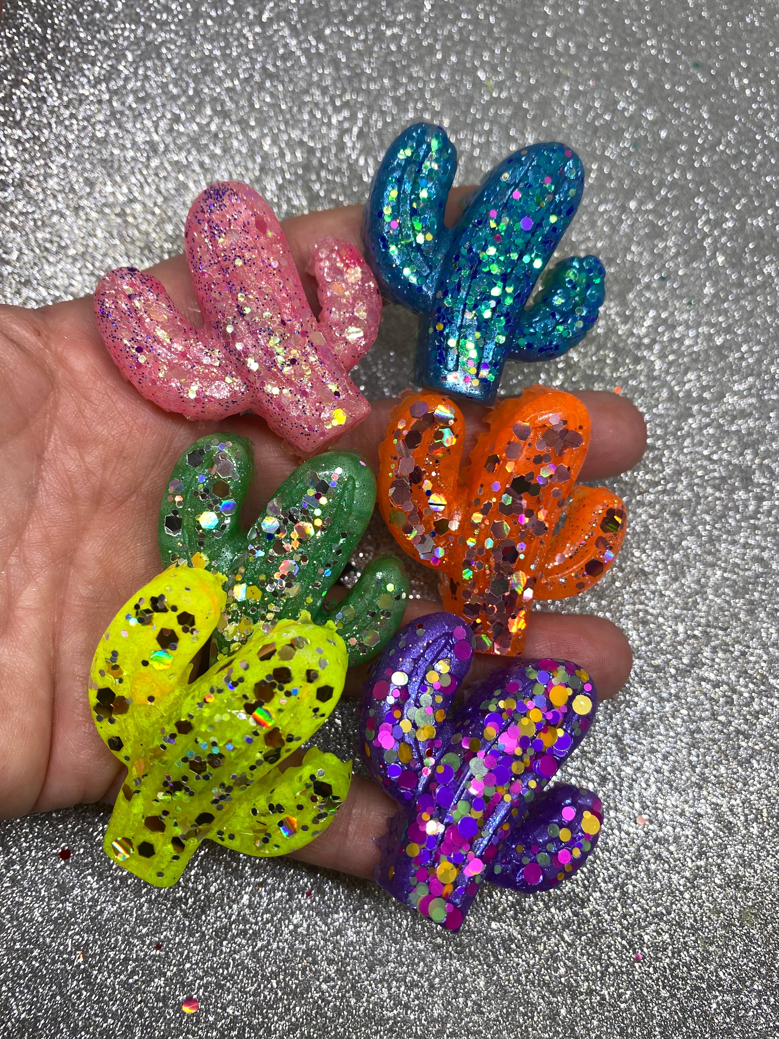 Wild Stella Wholesale – wholesale Car Freshener - Women’s – Glitter Cactus Vent Clip Car Freshie 2-packs3