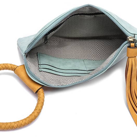 MiMi Wholesale - Wholesale Clutch Bag - Women's - BP204 Fashion Cuff Handle Tassel Wristlet Clutch