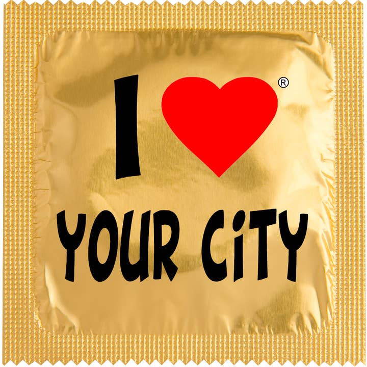 CUSTO: I LOVE "YOUR CITY" GOLD for wholesale by CALLVIN