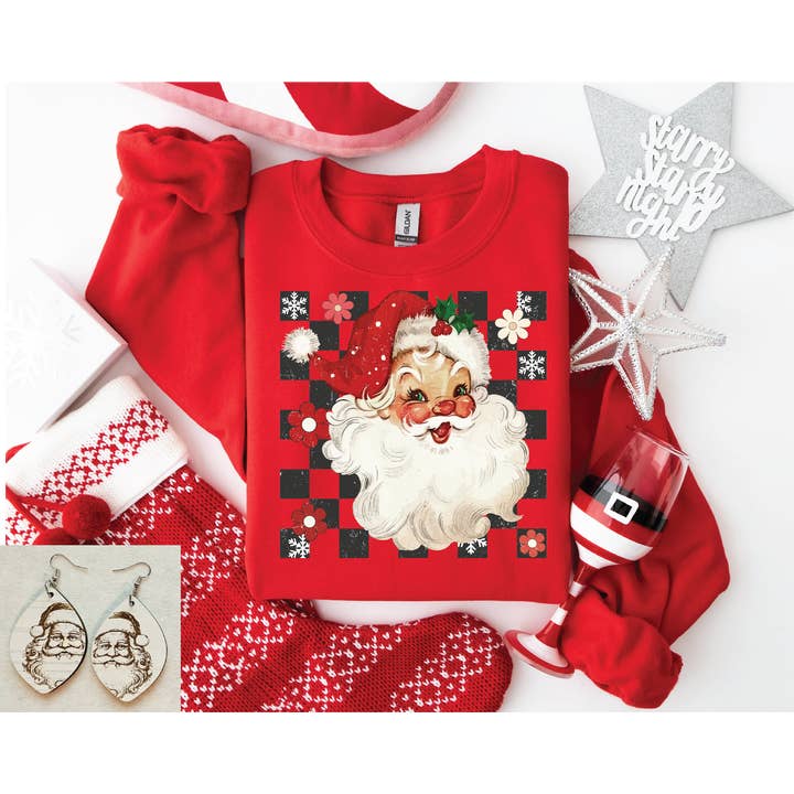 Camisola de Papai Noel Vermelho por atacado de Southern Attitude Designs Inc