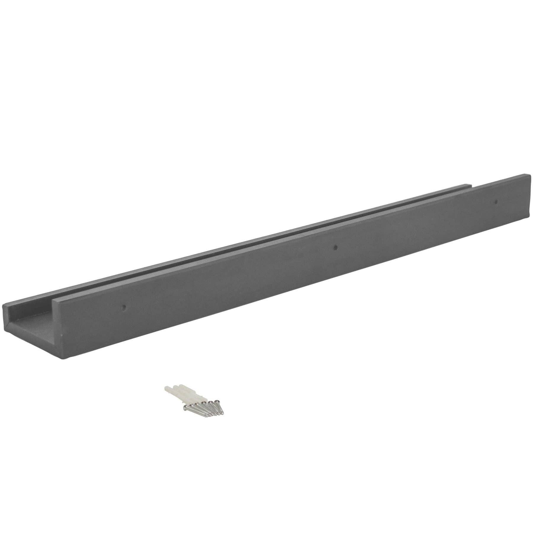 Rinkit Ltd – wholesale Wall-mounted shelf – 57cm Floating Picture Ledge Wall Shelf - Grey - By Harbour Housewares6