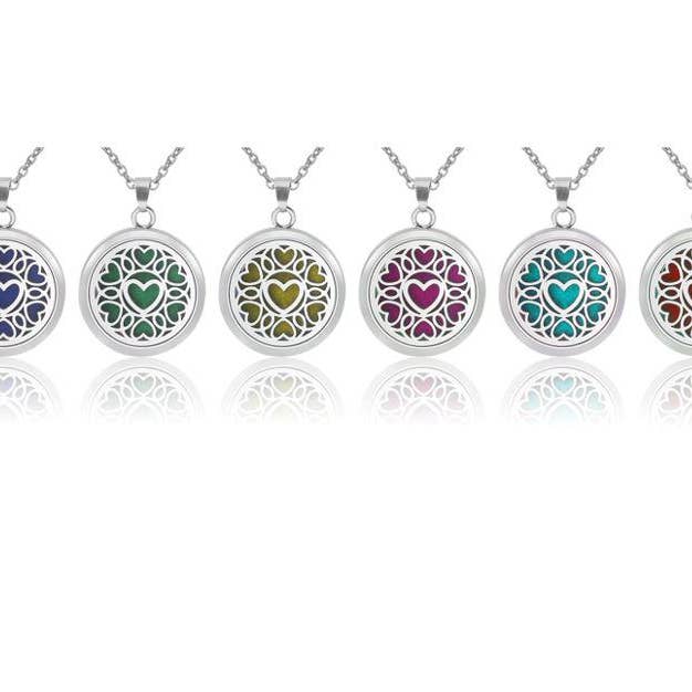 Midnight Lighthouse - Wholesale Aromatherapy necklace - Aromatherapy Heart Necklaces1