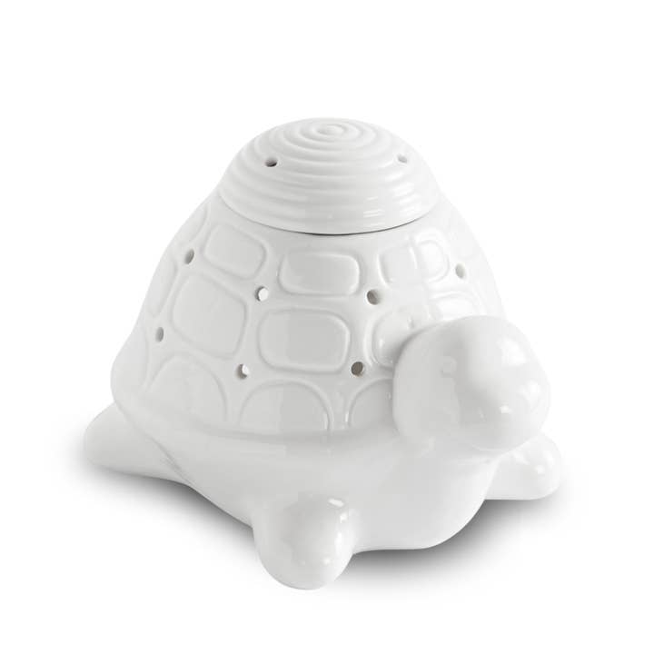 Zen'ArĂ´me - Wholesale Oil Warmer - Franklin the Turtle White Ceramic Incense Burner13