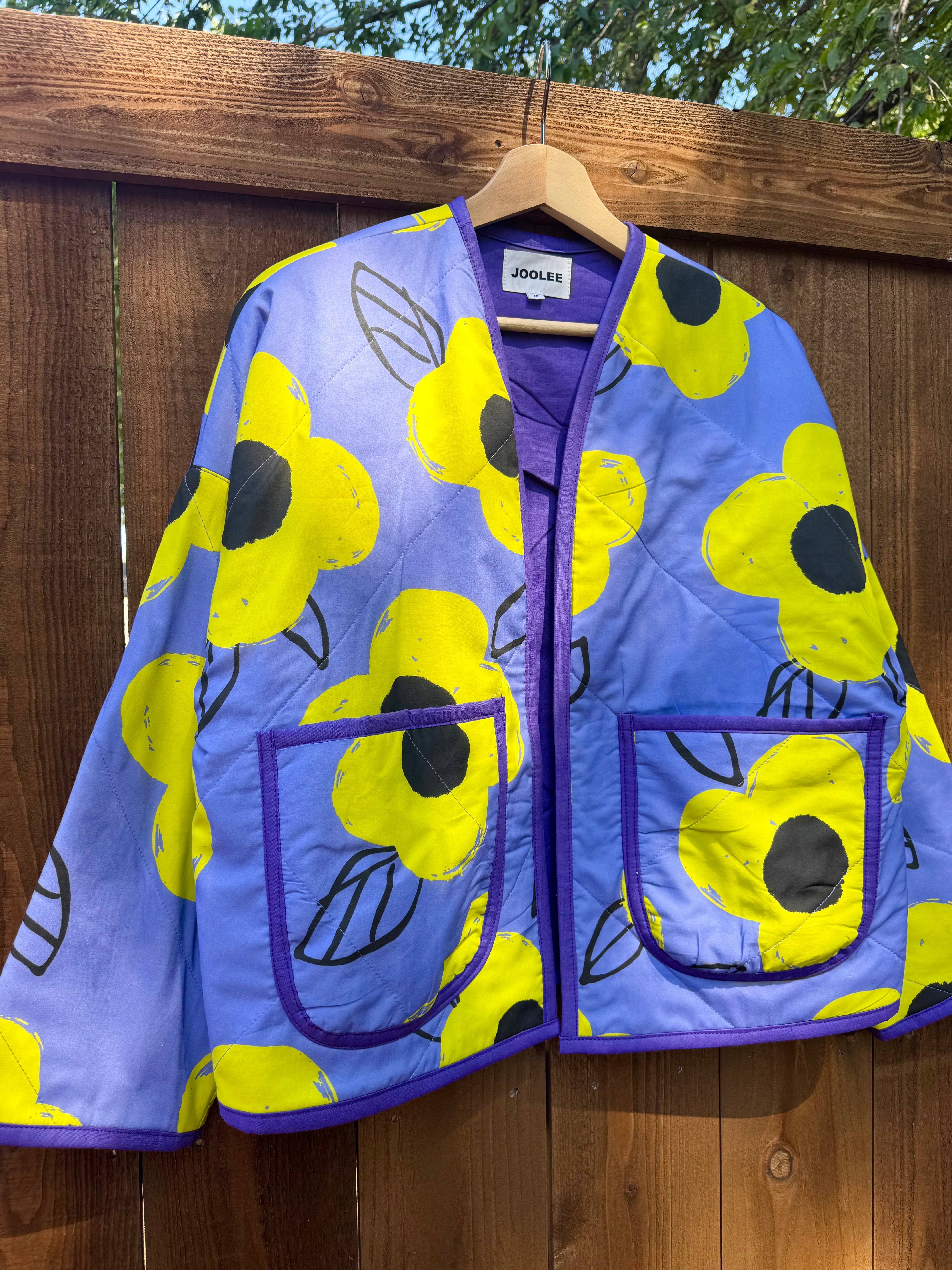 Joolee - Wholesale Jacket - Women's - Purple garden quilting jacket2