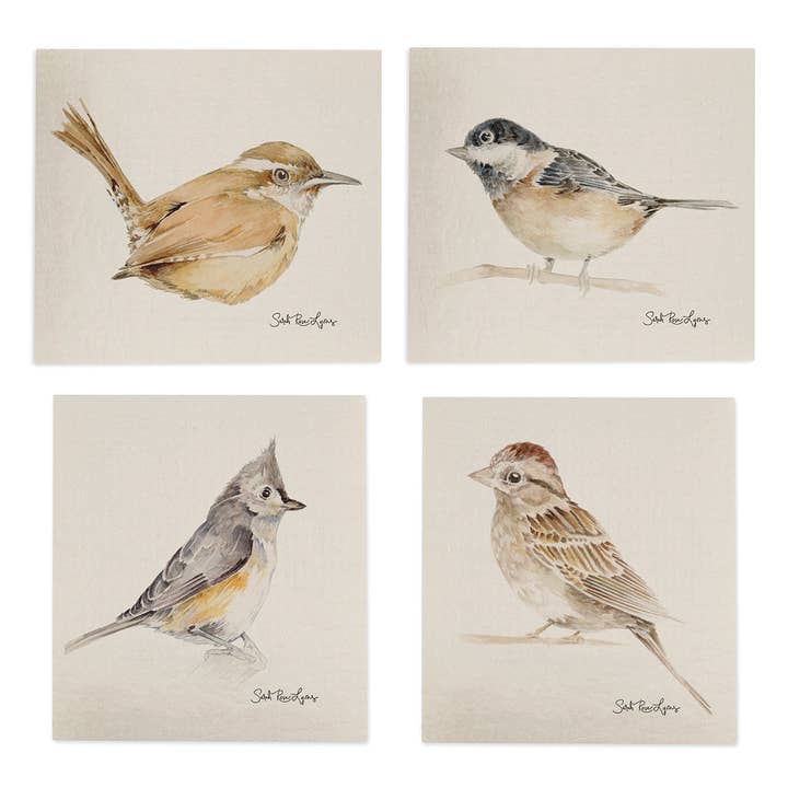 North American Birds Swedish Dishcloth Bundle for wholesale by Sarah Rose